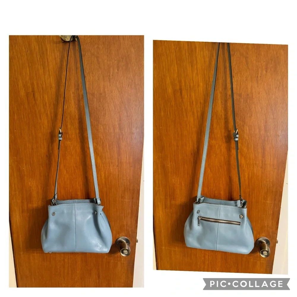 NWOT Patricia Nash Holystone Slouchy Satchel in Safflower Blue *sold out online* - Picture 7 of 16